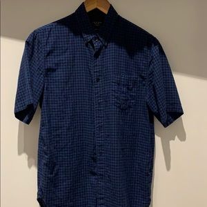 Rag and Bone classic fit short sleeve button up